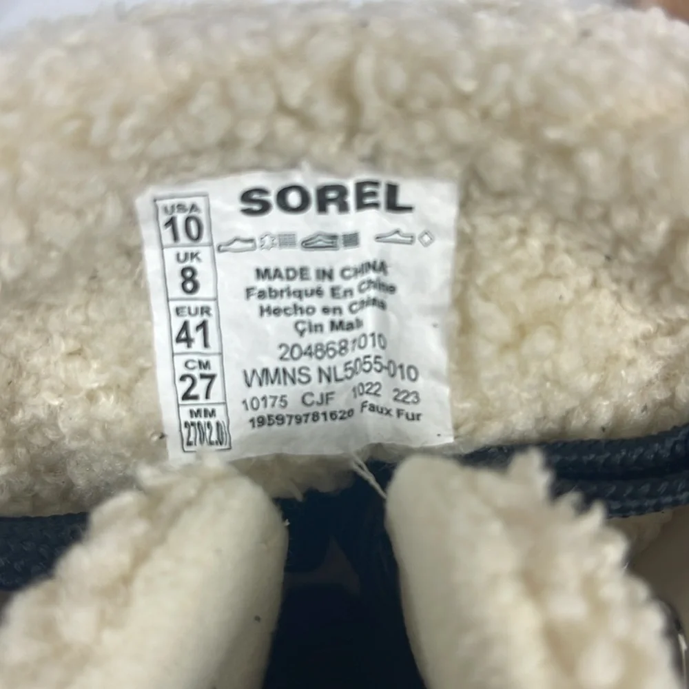 SOREL Out N About Cozy Wedge Size 10 Color Black NWT